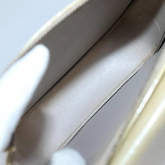 LOUIS VUITTON Monogram Vernis Motto Accessory Pouch Beige M91136 LV Auth ep9462 - Picture 11 of 16